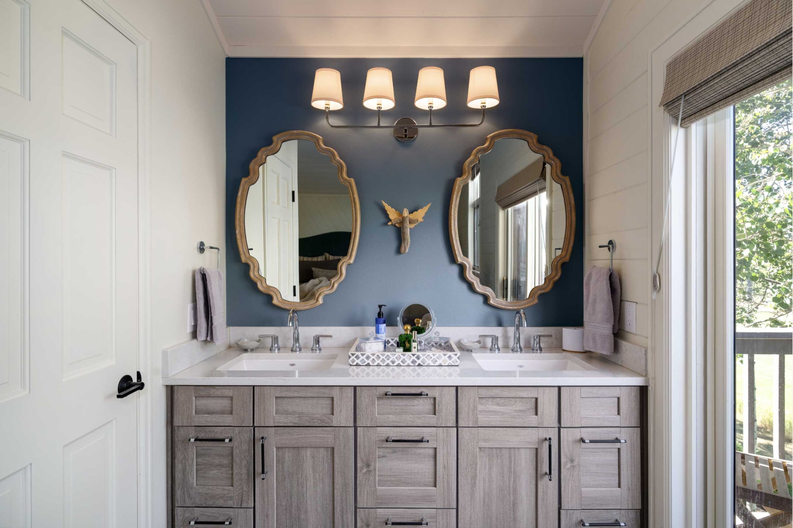 Erickson Interior Designs Blue Vanity